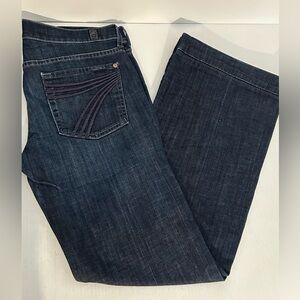7 For All Mankind Dojo Dark Blue Jeans 32/31 (tag 29)